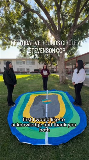 Stevenson (SCCP) on Instagram: "Restorative rounds circle at Stevenson CCP! Let’s all get along one circle at a time❤️🏴‍☠️ Team: Kenia, Yaretzi, Mia, Keiry, Jazlynn, & Ms. Anna aka Mrs. Cruz"