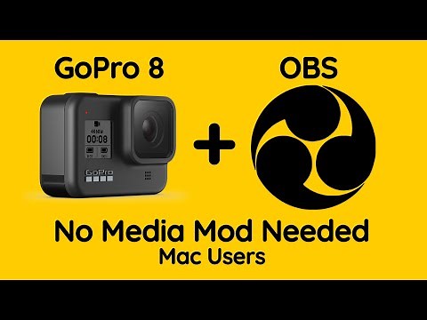 How to use you GoPro 8 and OBS wireless without the media module on your mac. (Tutorial OBS GoPro 8)