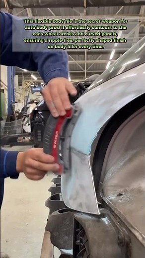 🤯 The Flexible Sander That Gets Car Body Curves PERFECT! (Auto Body Secret) #shortsfeed