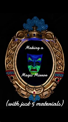 ✨ How to make a magic mirror for your local trunk or treat!! It’s actually 6 items; I didn’t include the hot glue for texture of the mirror. @Disney #halloween #trunkortreat #trickortreat #disney