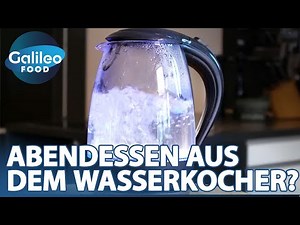 Die Challenge: Rührei, Curry, Pudding aus dem WASSERKOCHER?! | Galileo Food