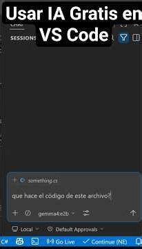 Usar Modelos Locales GRATIS de IA en VS Code #dev #ia #ai #shorts