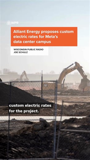Alliant Energy is asking state regulators to approve custom electric rates for Meta’s large data center campus in Beaver Dam, but the heavily redacted document hides details from the public, including the amount of energy the project is expected to use. The utility argues the proposal would bring millions of dollars in investment and shield other customers from higher costs. But critics argue it poses risks to Alliant’s other customers who could end up subsidizing the tech giant. https://www.wpr