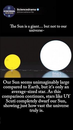 The Sun Is Tiny Compared To The universe!