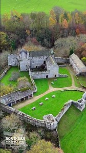 Aydon Castle – Aerial Fly Around Northumberland’s Fortified Manor House (1296)