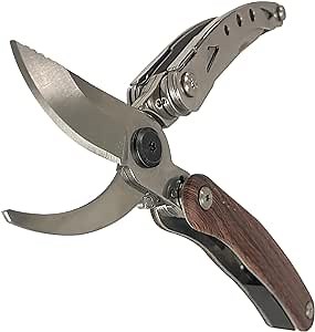 Pruning Shears, 7 in 1 Garden Pruners, Multitools Folding Gardening Shears, 8" Professional Garden Scissors, Garden Clippers, Garden Shears Pruning, Pruning Scissors