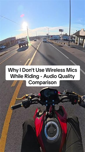 Why I Don't Use Wireless Mics While Riding - Audio Quality Comparison #fyp #foryoupage #foryou #newriders #Motorcycles