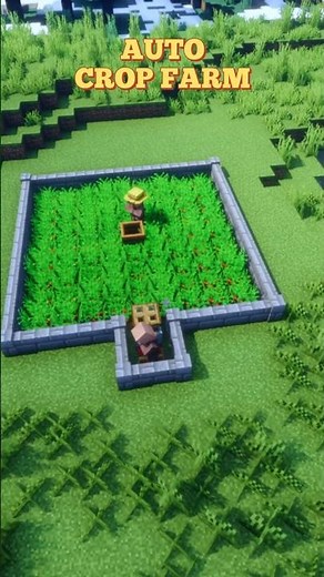 The EASIEST Auto Crop Farm for Minecraft Survival!