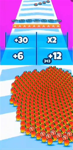 Mango Food Crowd Stack Army Run Game #shorts