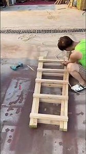 DIY Wooden Ladder – Easy and Practical Build#diy #woodworking
