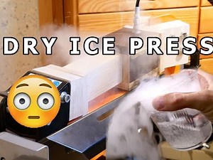 World's first homemade hydraulic dry ice press!