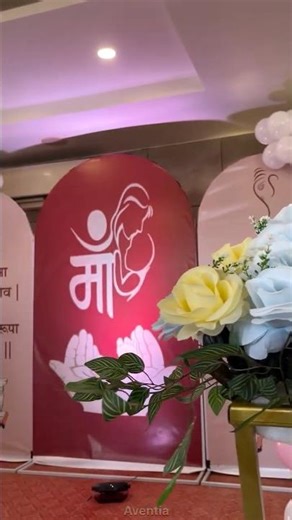 Elegant Baby Shower Decoration in Hall ✨ #babyshower #babyshowerdecor #baloondecoration