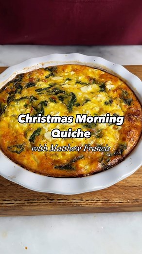 This easy Christmas morning quiche, with sun-dried tomatoes, feta, and spinach, is perfect for a holiday breakfast. With just 30 minutes of prep, it combines savory flavors and a creamy filling. Simply bake and enjoy a delicious, stress-free meal with your loved ones. Ingredients - ½ cup coarsely chopped drained sun-dried tomatoes in oil, plus 1 tablespoon oil from jar, divided - 1 small yellow onion, chopped (about 1 cup) - 3 cloves garlic, finely chopped (about 1½ teaspoons) - 1 (5-ounce) pack
