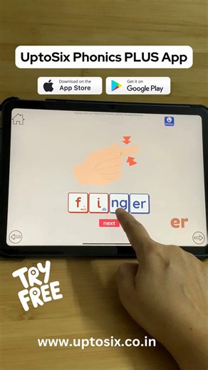 UptoSix Phonics App. Interactive Self-Learning Phonics App for Kids. The best gift you can give to your child. Download now. UptoSix Phonics App is available on the Google Play Store and App Store. . #phonics #learntoread #learnenglish #phonicsfun | Phonics Reading