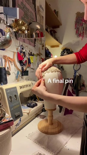 #millinery #hats #bonnet #lace