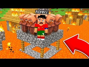 🔥OUR MINECRAFT VILLAGE WAS FLOODED WITH LAVA!