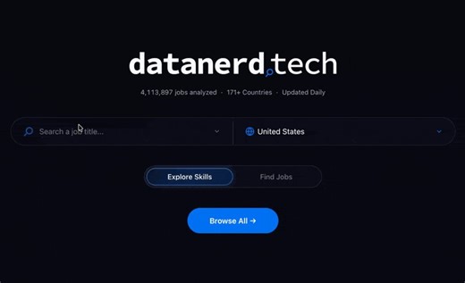 Data Nerds! I just rebuilt https://t.co/MZqZ6Cb9Q0, my free job market intelligence app. 📲But first, why the heck is this app even needed?Ask any AI what the top skills for data analysts are, and you'll get a confident answer — pulled from the same biased sources that have always polluted this topic.Colleges list outdated technologies to justify their aged programs. Course providers list their own courses as "top skills." Influencers (including me) are falling for it, too.As someone who wasted 