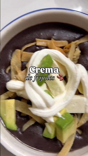 Crema de frijoles 🫘