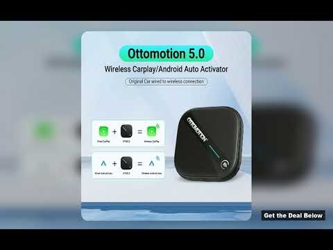 OTTOMOTION 5.0 Wireless CarPlay Android Auto Adapter Wireless Box for Benz VW Kia Haval Toyota Mazda