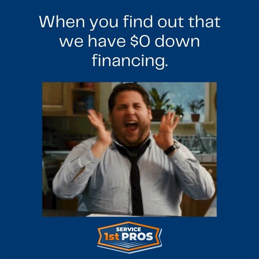 Upgrade your comfort without the upfront cost! ❄️ Service 1st Pros offers 0 down financing and 12 months of NO payments on qualifying heating and air systems. Invest in your home's well-being for the future, one chill (or warm) month at a time. ➡️ Get a free quote today! Get the WOW experience HEATING SYSTEM REPAIRS🔥 A/C REPAIRS & TUNE UPS❄️ GIVE US A CALL (770) 741-1370 | Service First Pros