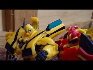 Transformers Prime Legacy Ep6- Bumblebee vs Lazerback Stop Motion