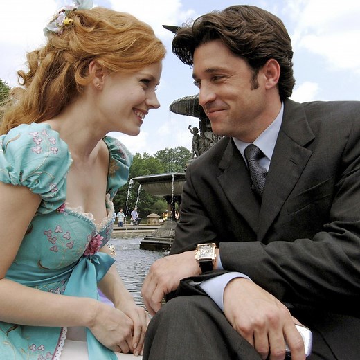 See the First Photos of Amy Adams and Patrick Dempsey on the Set of Enchanted Sequel