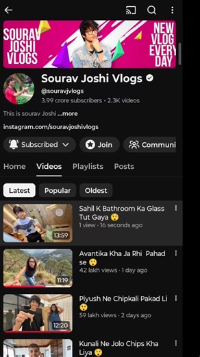 “Sourav Joshi Ka Vlog Fail? 😱 👉 “Itna bada YouTuber aur 0 views? 😳 Sach jaan ke shock ho jaoge!”