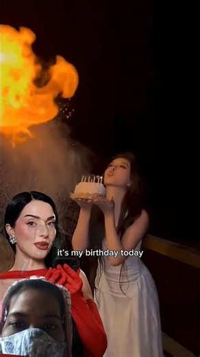 FAKE❗️Birthday candles effect 🙌⚠️Do not try this at home! Professional setup