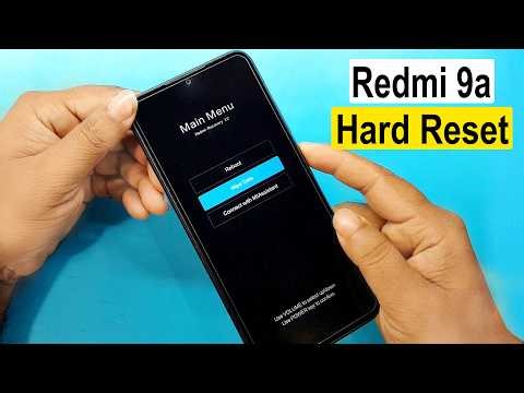 How To Hard Reset Redmi 9a Remove Screen Lock Pattern/Pin/Password | Xiaomi Redmi 9a Factory Reset