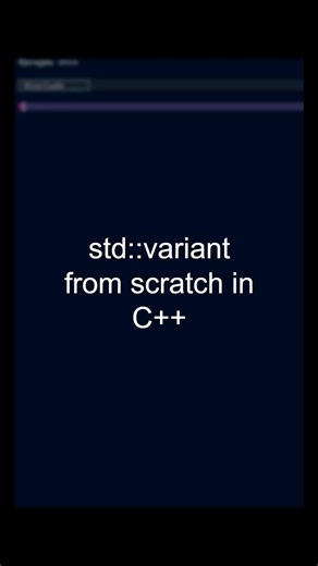 Implementing std::variant in C++
