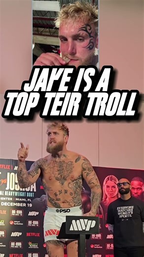Jake Paul Is a Top Tier Troll… Anthony Joshua Can’t Ignore This 😳 #jakepaul #anthonyjoshua
