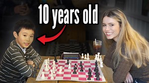 I played against 10-year-old Jules whilst visiting London - this was played at the London Knight Club | Anna Cramling