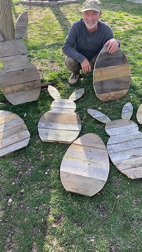 DIY Pallet Wood Easter Bunnies and Eggs Crafting Guide