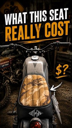 What did this custom motorcycle seat REALLY cost to build #motorcycle #custommotorcycle #honda #fyp