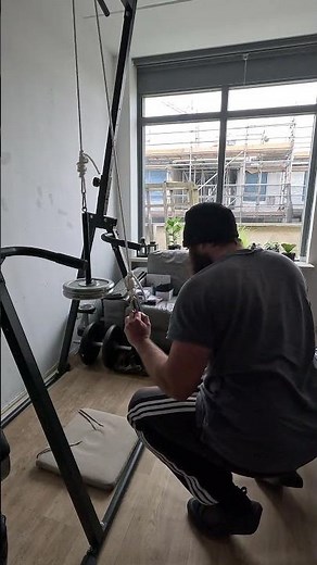 Strength training with a pulley machine Part 5