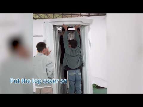 Assembly and disassembly instruction for standing booth
