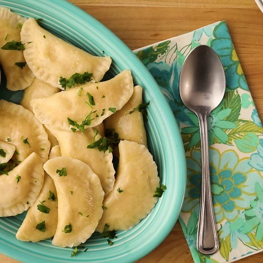 Potato and Cheese Pierogi http://spr.ly/61868eIps | Allrecipes