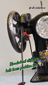 Loose sewing machine belt ! Easy fix 🪛 #tailoringtips #sewingproblems #silaimachine #diyideas #sewingtipsandtricks #seweasy | DK Solutions