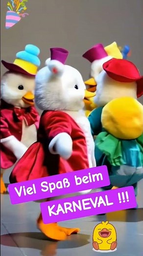 Viel Spaß beim KARNEVAL! 🎉🥳🤩 #karneval #ententanz #fasching #fasnet #lustig #ente #duck #germany