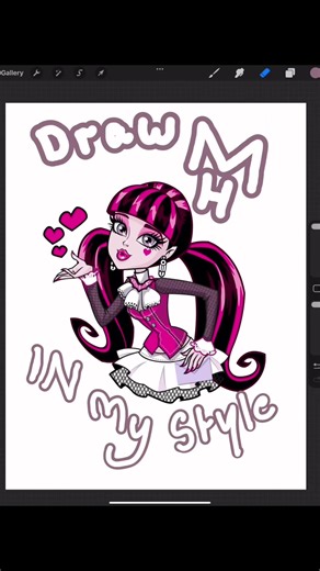 Drawing My Favorite Monster High Character