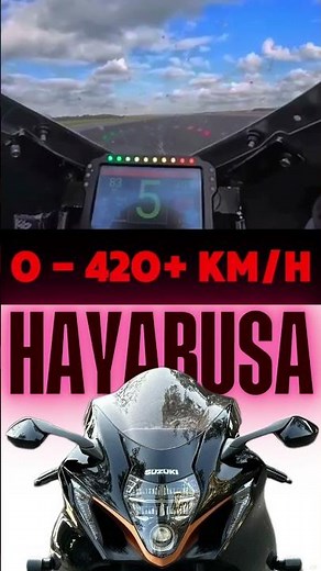 Hayabusa 420+ km/h 😱Top Speed Test | #hayabusa #topspeed #exhaust #sound #turbo #suzuki