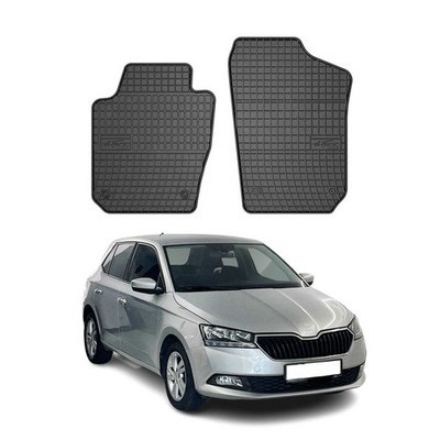 OMAC Gummi Fußmatten für Skoda Fabia Van 2014-2021 Automatten Gummi Schwarz 2tlg | eBay.de