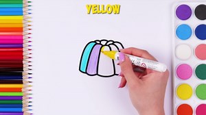 Pudding drawing | Fun coloring in