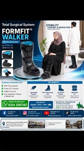 Walking Boot Ossur Formfit Walker Boot Rs 10000/- #shorts #explore #shortsvideo #viral #anzaboots