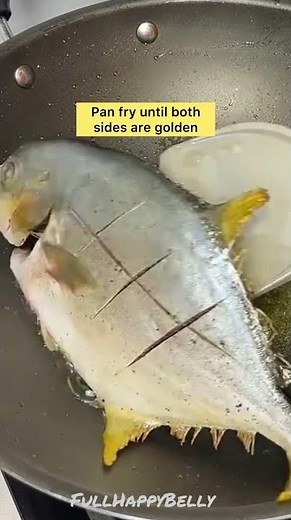 Tasty fried pompano fish recipe