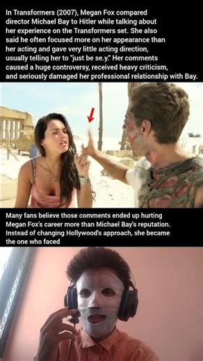 In Transformers (2007), It's is not easy for Megan Fox