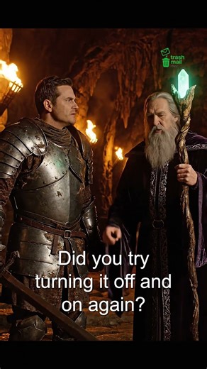 Even in medieval times, tech support sounded exactly the same. ⚔️🧙‍♂️
