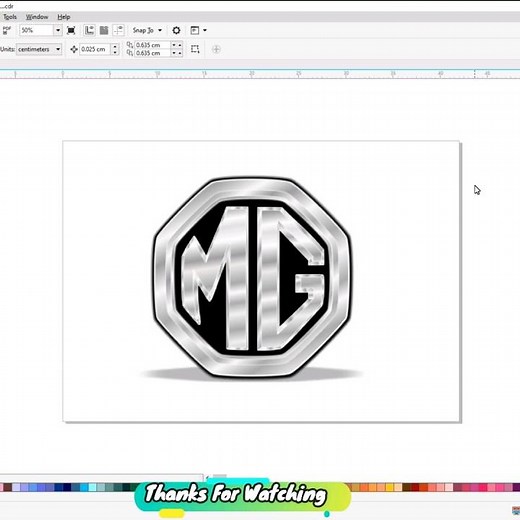 How to Draw the MG Logo - MG Motor UK||Coreldraw||Drawing #shorts #mg #morrisgaragesindia