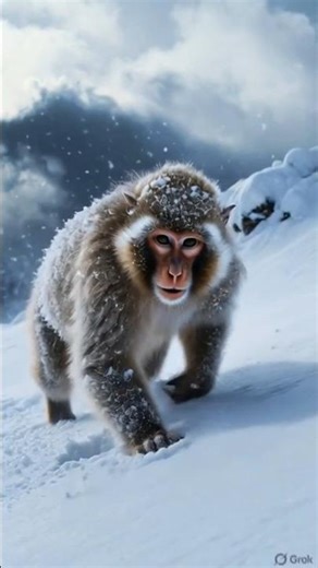 Monkey Survival in Ice Land | Extreme Weather Adventure