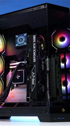 Vertical GPU PC case by Invasion Plus #pcgamer #gamingpc #pcgaming #pchardware